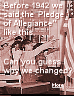 By 1935, people were pointing out the embarrassing similarity between the German ''Heil Hitler'' salute to the Fhrer and our raised arm salute to the flag. 